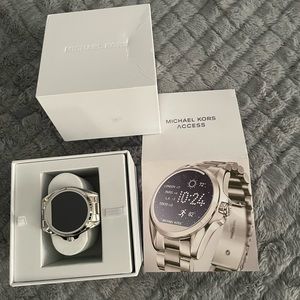 Michael Kors Access Bradshaw 44.5mm Stainless Steel Case Silver Link Bracelet